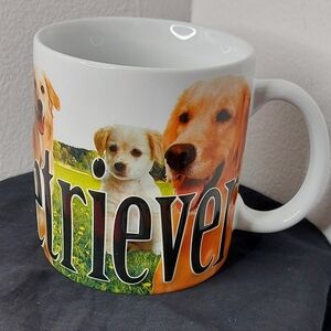 Americaware Embossed Large Coffee Mug Golden Retriever 2014 NWOT